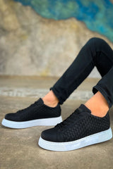 CH203 - OBT Maglieria Erkek Ayakkabı SIYAH - chekich.com