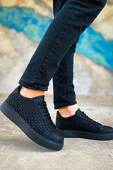 CH203 - OST Maglieria Erkek Ayakkabı SIYAH - chekich.com