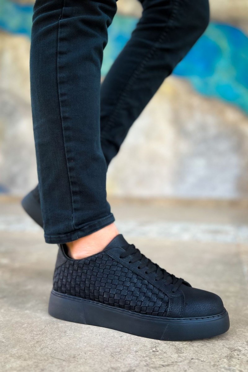 CH203 - OST Maglieria Erkek Ayakkabı SIYAH - chekich.com