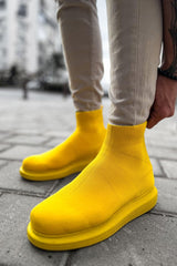 CH207 - TRT Maglieria - T Erkek Ayakkabı SARI - chekich.com