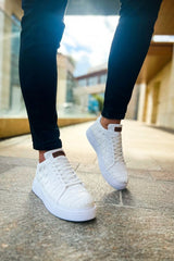 CH209 - OBT Vimini Erkek Ayakkabı BEYAZ - chekich.com