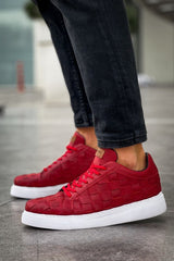 CH209 - OBT Vimini Erkek Ayakkabı KIRMIZI - chekich.com