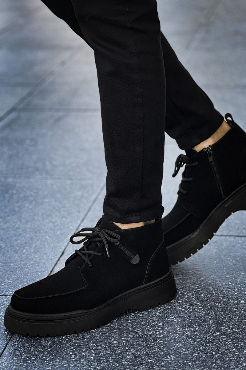 CH213 - SST Bryggen Erkek Bot SIYAH - chekich.com