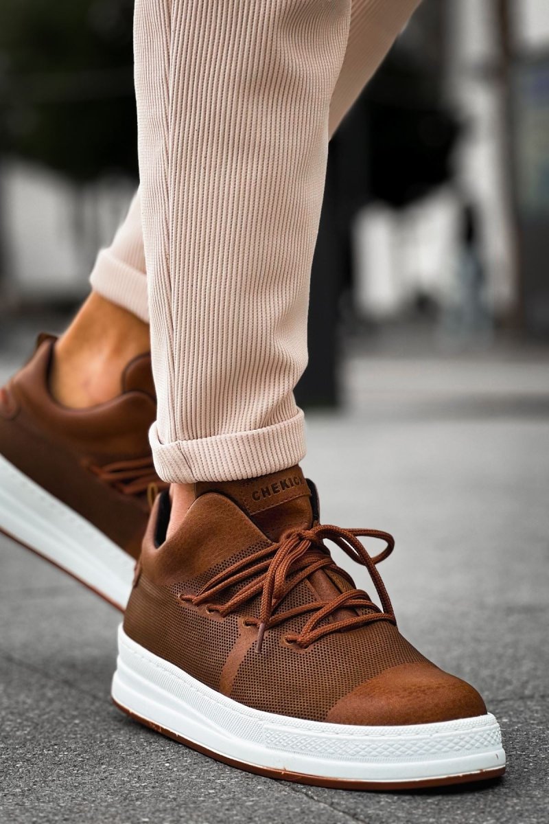 CH219 - CBT Laser Erkek Ayakkabı TABA - chekich.com