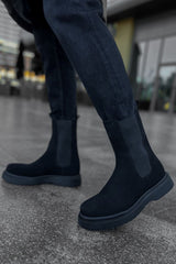 CH223 - SRT Alaska Süet Erkek Bot SIYAH - chekich.com