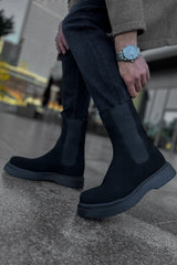 CH223 - SRT Alaska Süet Erkek Bot SIYAH - chekich.com