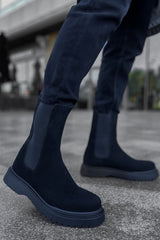 CH223 - SRT Alaska Süet Erkek Bot SIYAH - chekich.com