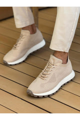 CH2409 - Triko Erkek Ayakkabı BEJ - chekich.com