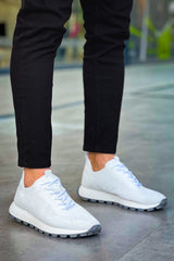 CH2409 - Triko Erkek Ayakkabı BEYAZ - chekich.com