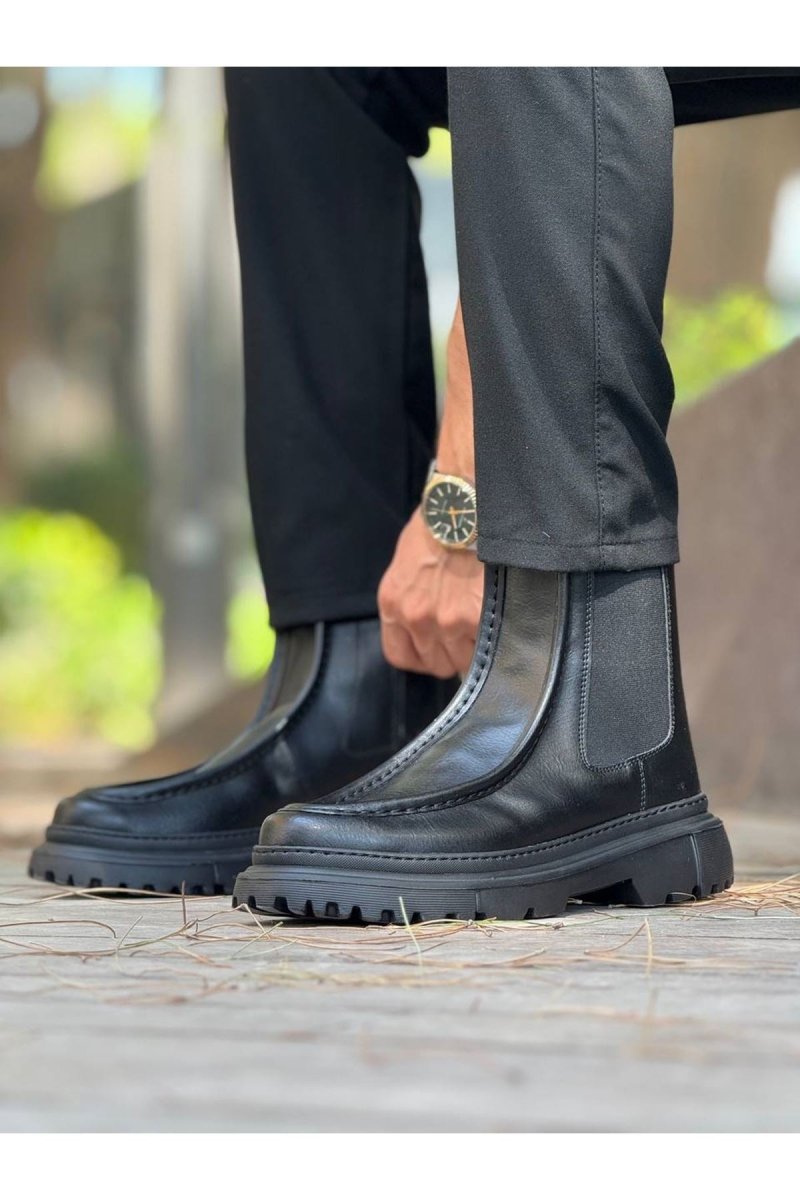 CH2433 - FRT Erkek Bot SIYAH - chekich.com