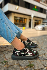 CH252 - RRT Printed Erkek Ayakkabı 306 YESIL KAMUFLAJ - chekich.com