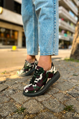 CH252 - RRT Printed Erkek Ayakkabı 306 YESIL KAMUFLAJ - chekich.com