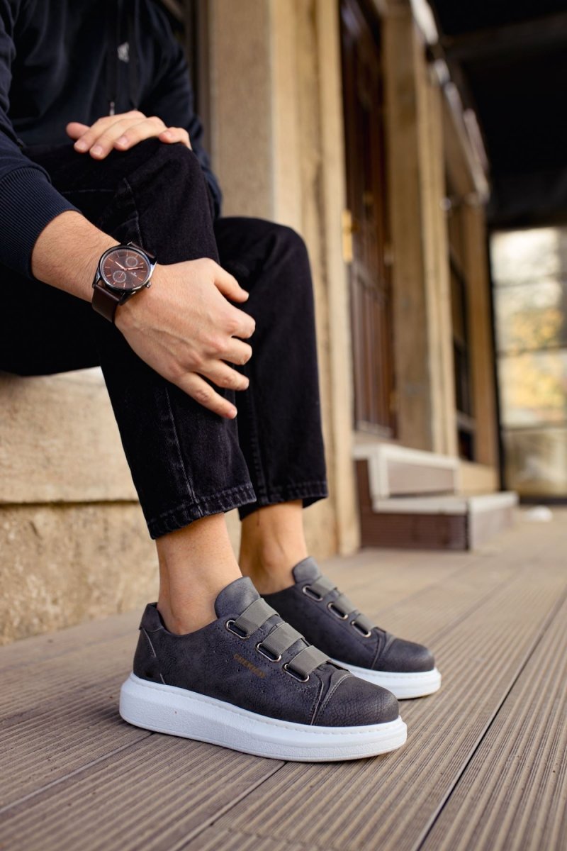 CH253 - CBT Mirror Non Erkek Ayakkabı ANTRASIT - chekich.com