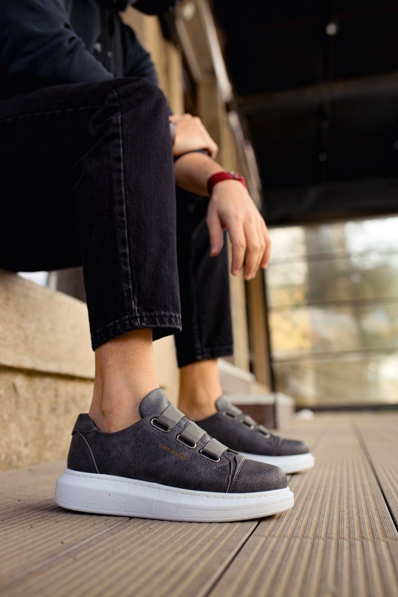 CH253 - CBT Mirror Non Erkek Ayakkabı ANTRASIT - chekich.com