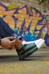 CH254 - CBT Pittura Erkek Ayakkabı 437 BEYAZ / YESIL / SIYAH - chekich.com