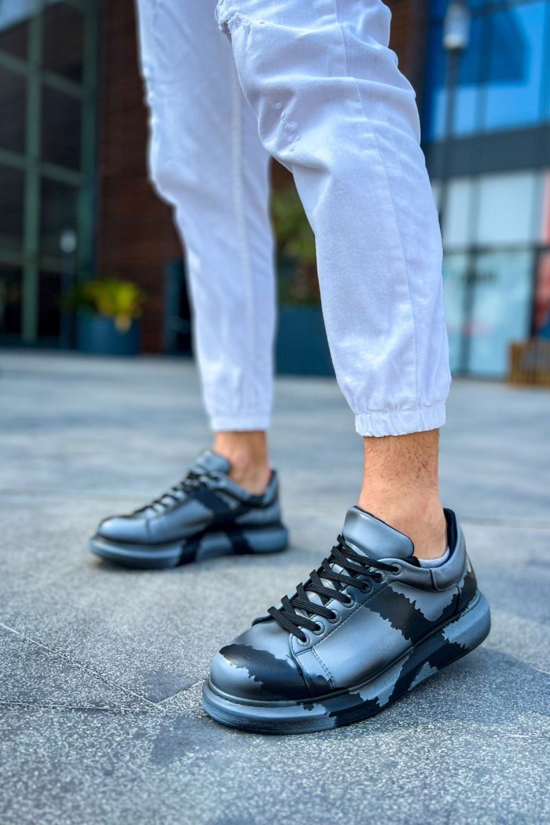 CH254 - CST Pittura Men Sneaker 551 GRI SIYAH X - chekich.com