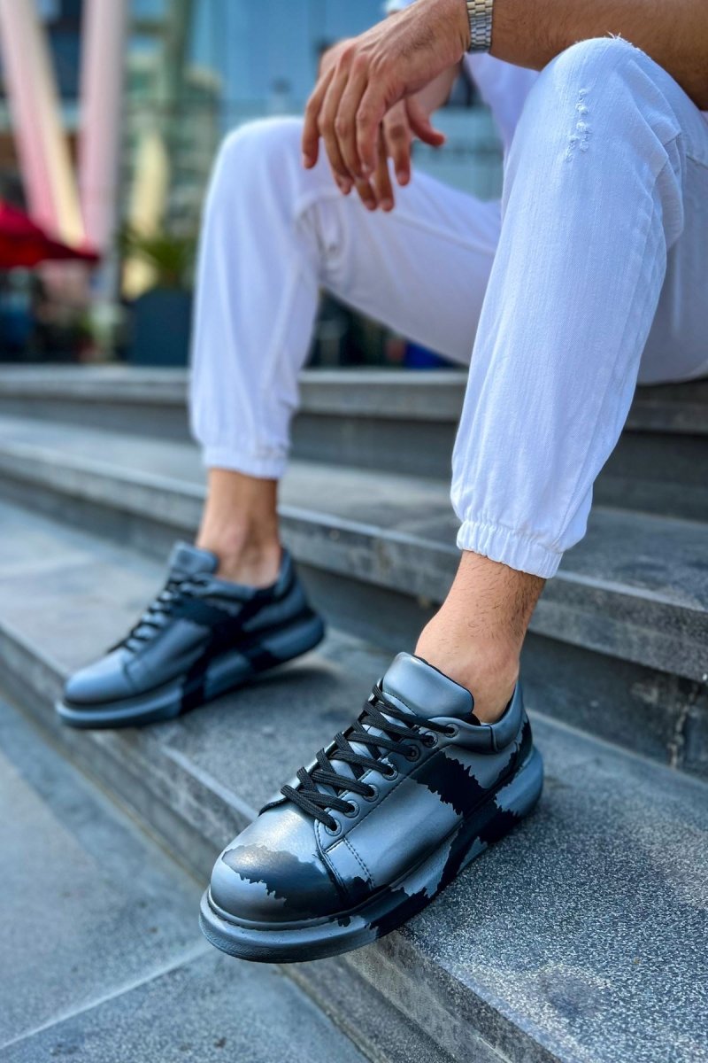 CH254 - CST Pittura Men Sneaker 551 GRI SIYAH X - chekich.com
