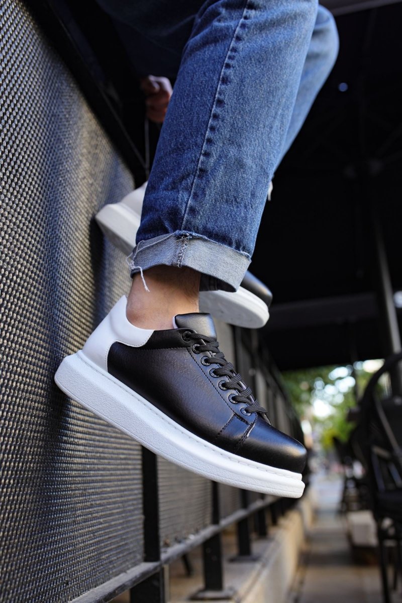 CH256 - CBT Estrella Erkek Ayakkabı SIYAH/BEYAZ - chekich.com