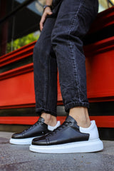 CH256 - CBT Estrella Erkek Ayakkabı SIYAH/BEYAZ - chekich.com