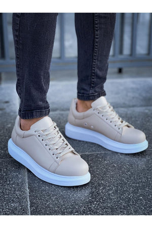 CH257 - CBT Estrella Beige Men Sneaker - chekich.com