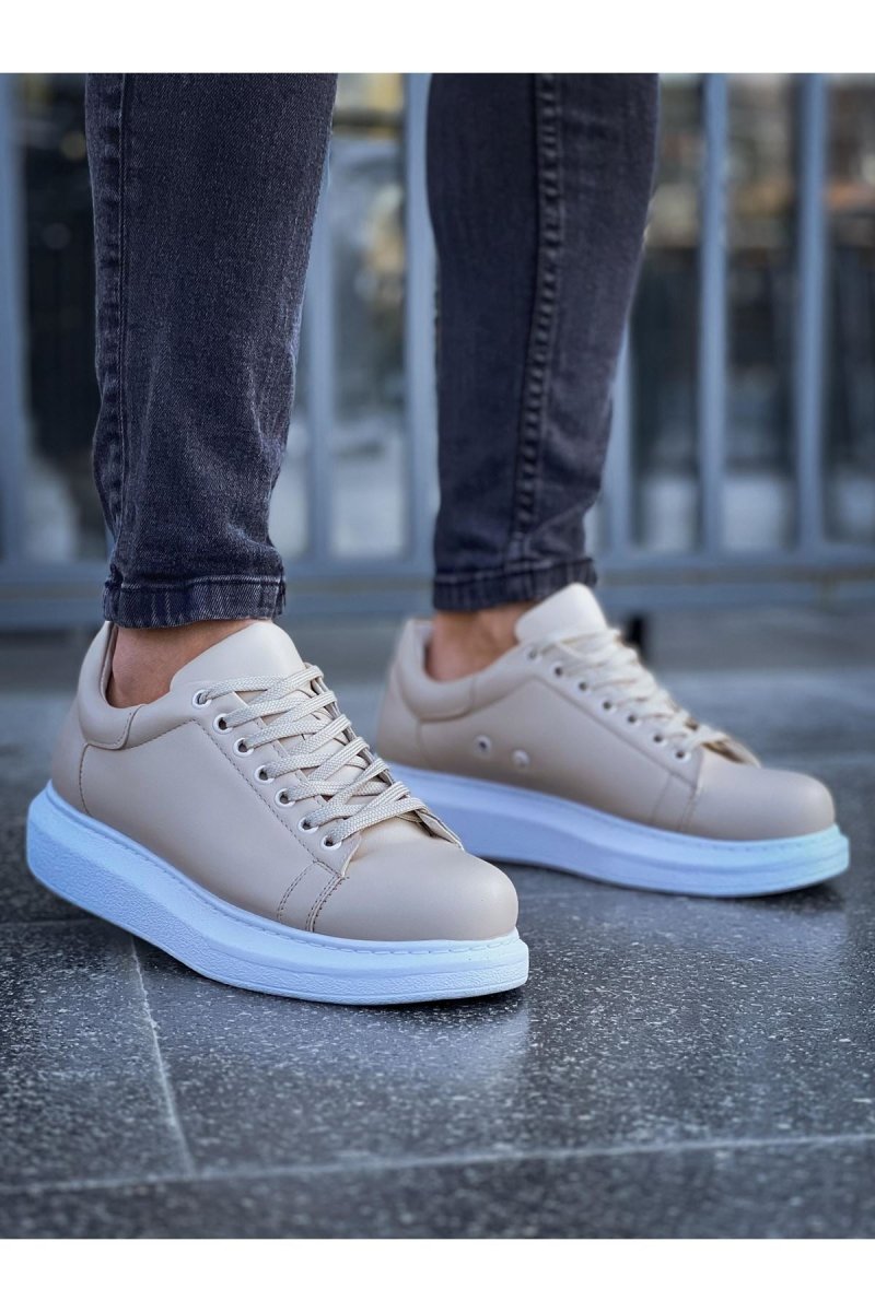 CH257 - CBT Estrella Beige Men Sneaker - chekich.com