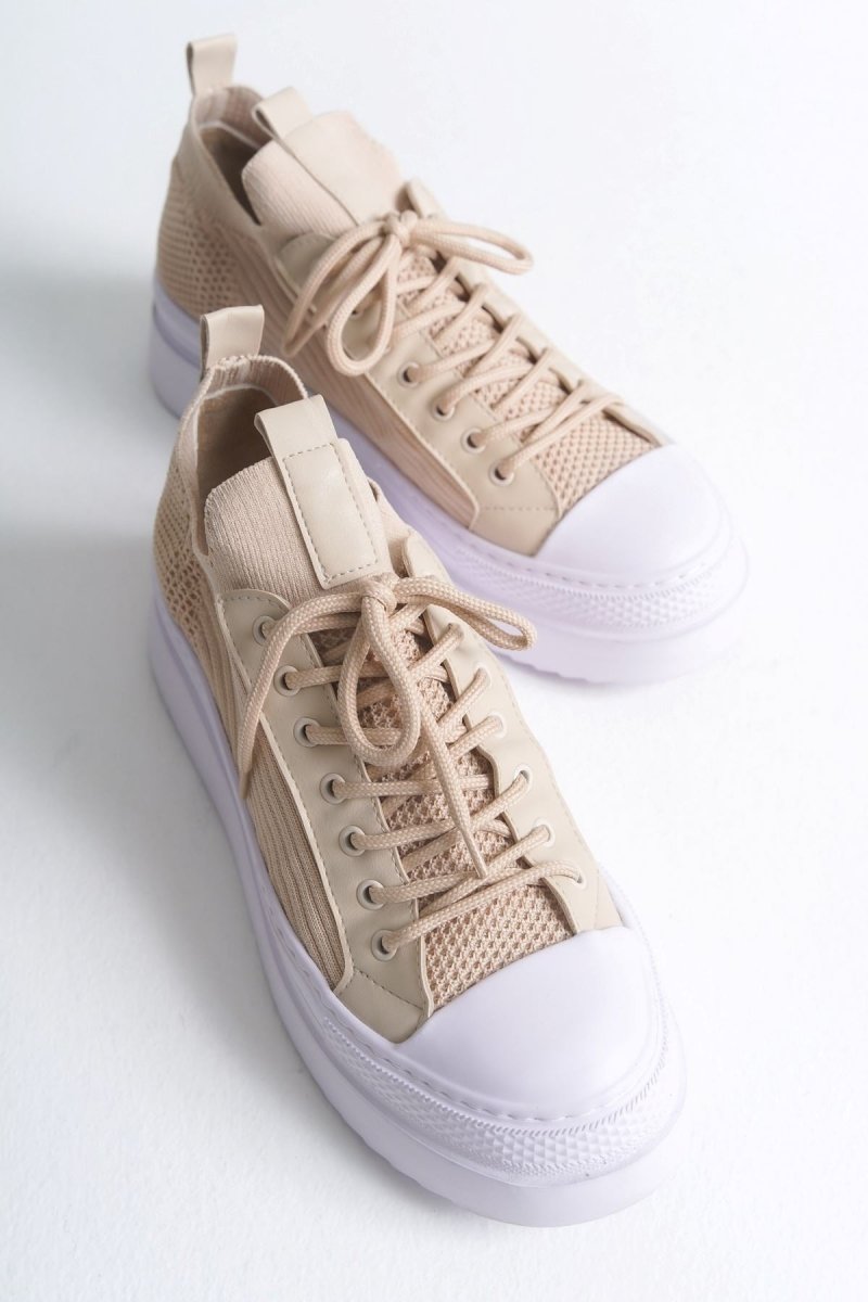 CH2601 - Triko Erkek Ayakkabı BEJ - chekich.com