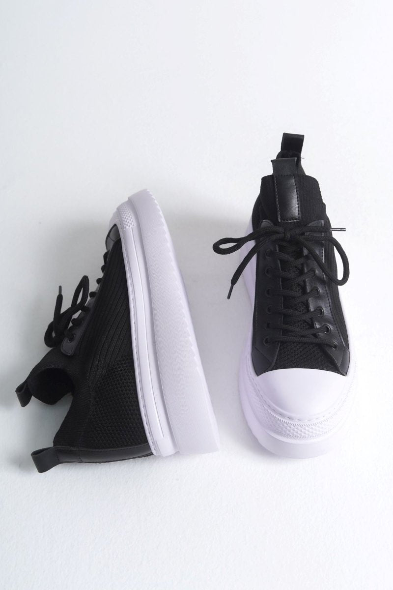 CH2601 - Triko Erkek Ayakkabı SIYAH - chekich.com