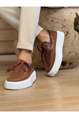 CH2602 - Triko Erkek Ayakkabı KAHVE - chekich.com