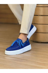 CH2602 - Triko Erkek Ayakkabı MAVI - chekich.com