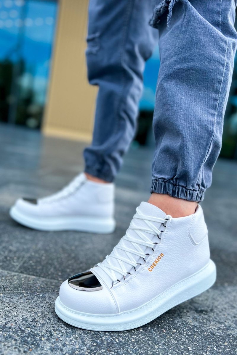 CH267 - CBT Roma Mirror Erkek Bot BEYAZ - chekich.com