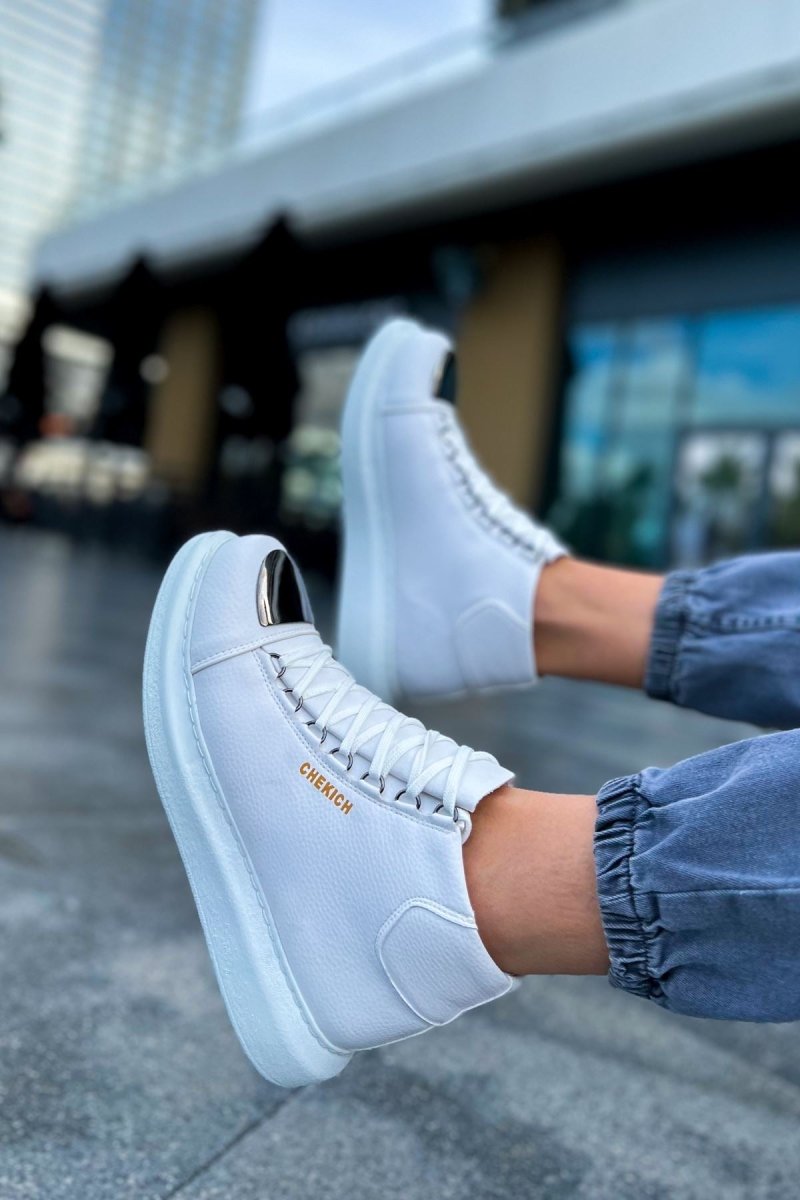 CH267 - CBT Roma Mirror Erkek Bot BEYAZ - chekich.com