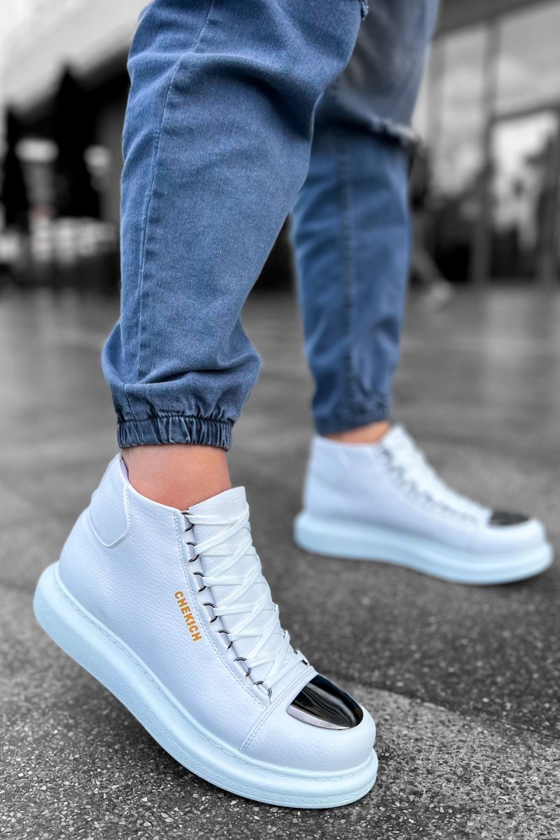 CH267 - CBT Roma Mirror Erkek Bot BEYAZ - chekich.com