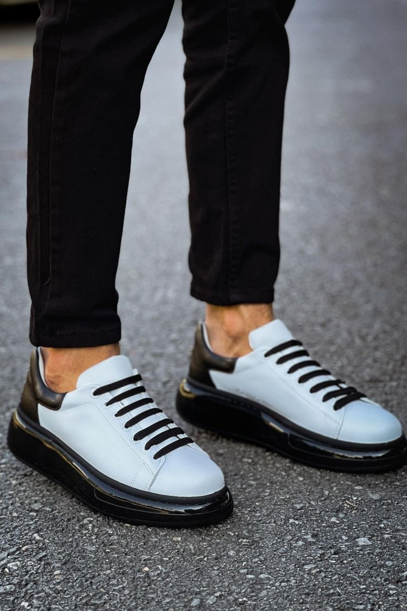 CH295 - CST Sollıevo Erkek Ayakkabı BEYAZ/SIYAH - chekich.com