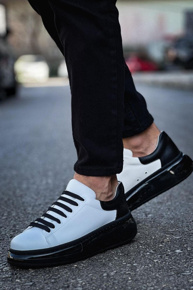 CH295 - CST Sollıevo Erkek Ayakkabı BEYAZ/SIYAH - chekich.com