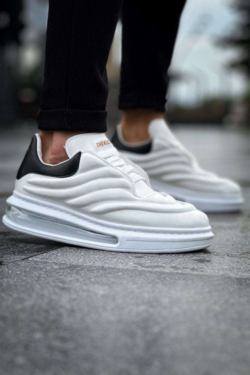 CH299 - GBT Sollıevo Erkek Ayakkabı BEYAZ/SIYAH - chekich.com