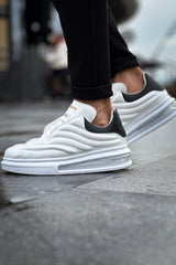 CH299 - GBT Sollıevo Erkek Ayakkabı BEYAZ/SIYAH - chekich.com