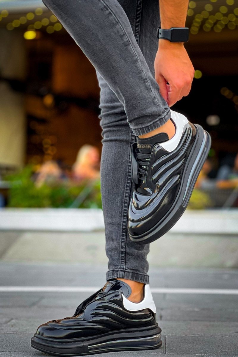 CH299 GRT Sollıevo Erkek Ayakkabı SIYAH/BEYAZ - chekich.com