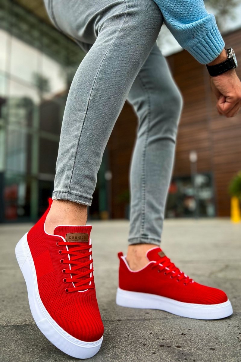 CH413 - TBT Crew Men Sneaker Red - chekich.com