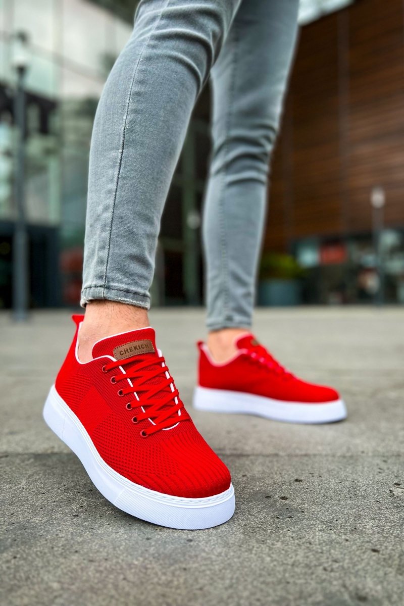 CH413 - TBT Crew Men Sneaker Red - chekich.com