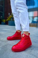 CH973 - Majesty KT Erkek Bot KIRMIZI - chekich.com