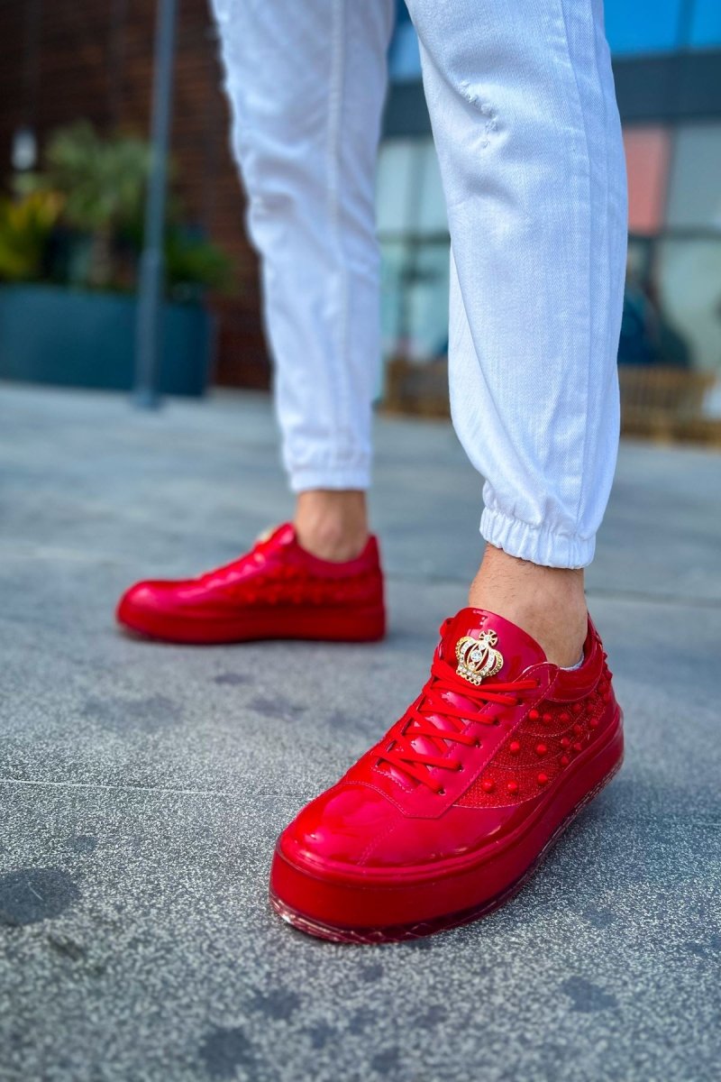 CH975 - Majesty KT Erkek Ayakkabı KIRMIZI - chekich.com