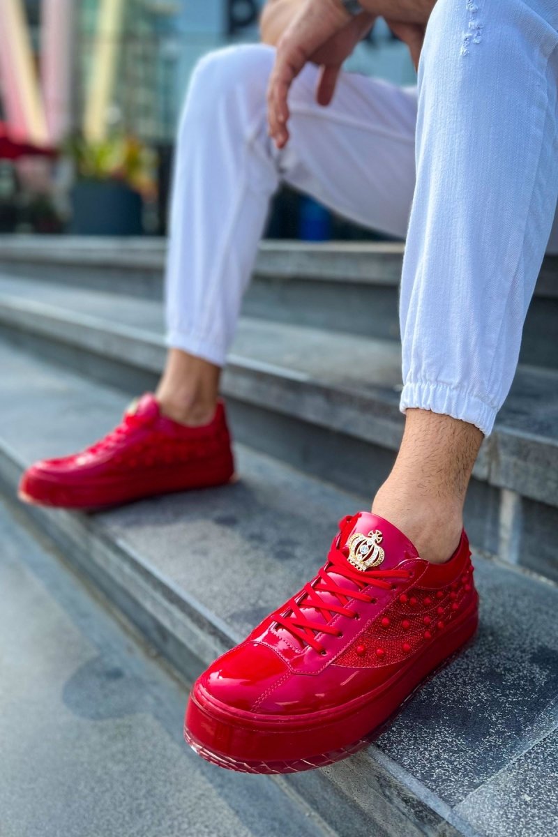 CH975 - Majesty KT Erkek Ayakkabı KIRMIZI - chekich.com