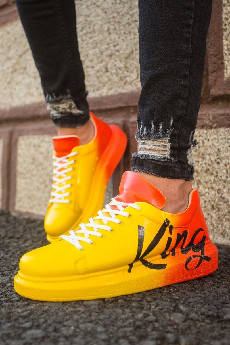 CH254 - CBT Pittura Men Sneaker 431 Yellow / Orange KING - chekich.com