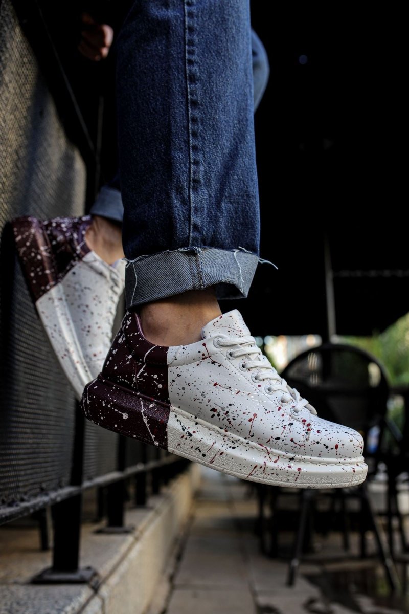 CH254 - CBT Pittura Men Sneaker 517 Red / Black / Dark Purple SPLUSH - chekich.com
