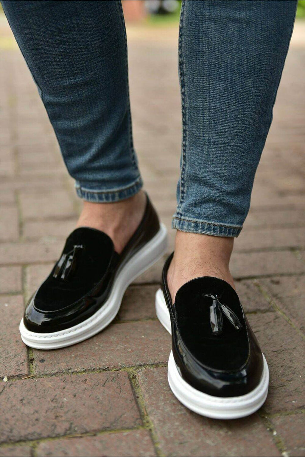 CH002 RBT Loafer Vernicata Herren Sneaker Schwarz