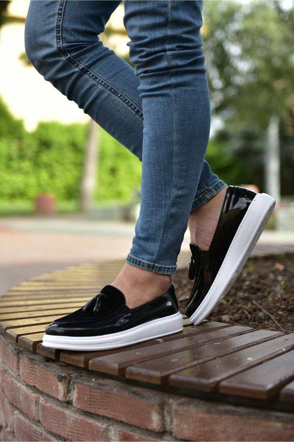 CH002 RBT Loafer Vernicata Herren Sneaker Schwarz