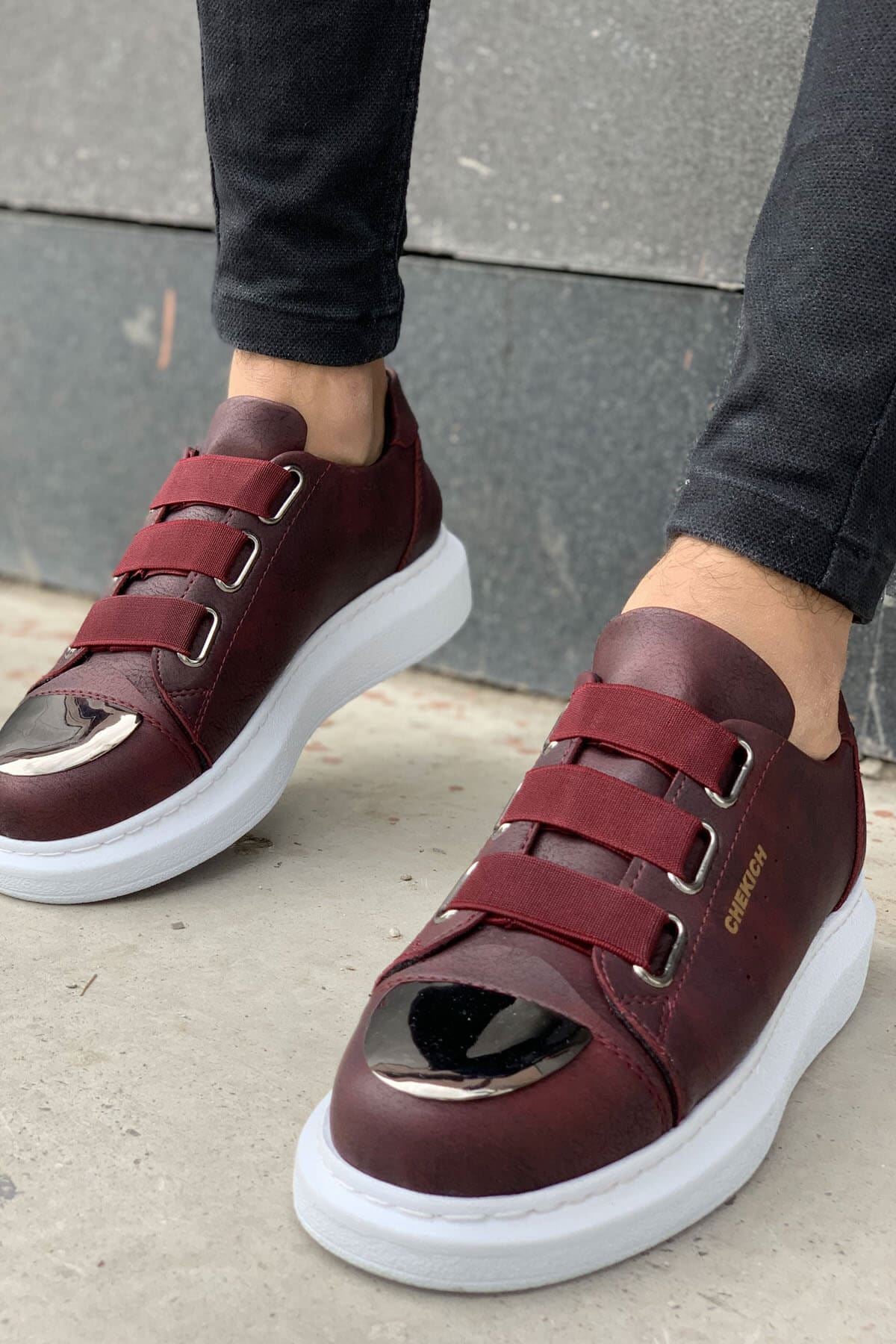 Sneaker burgundy sale