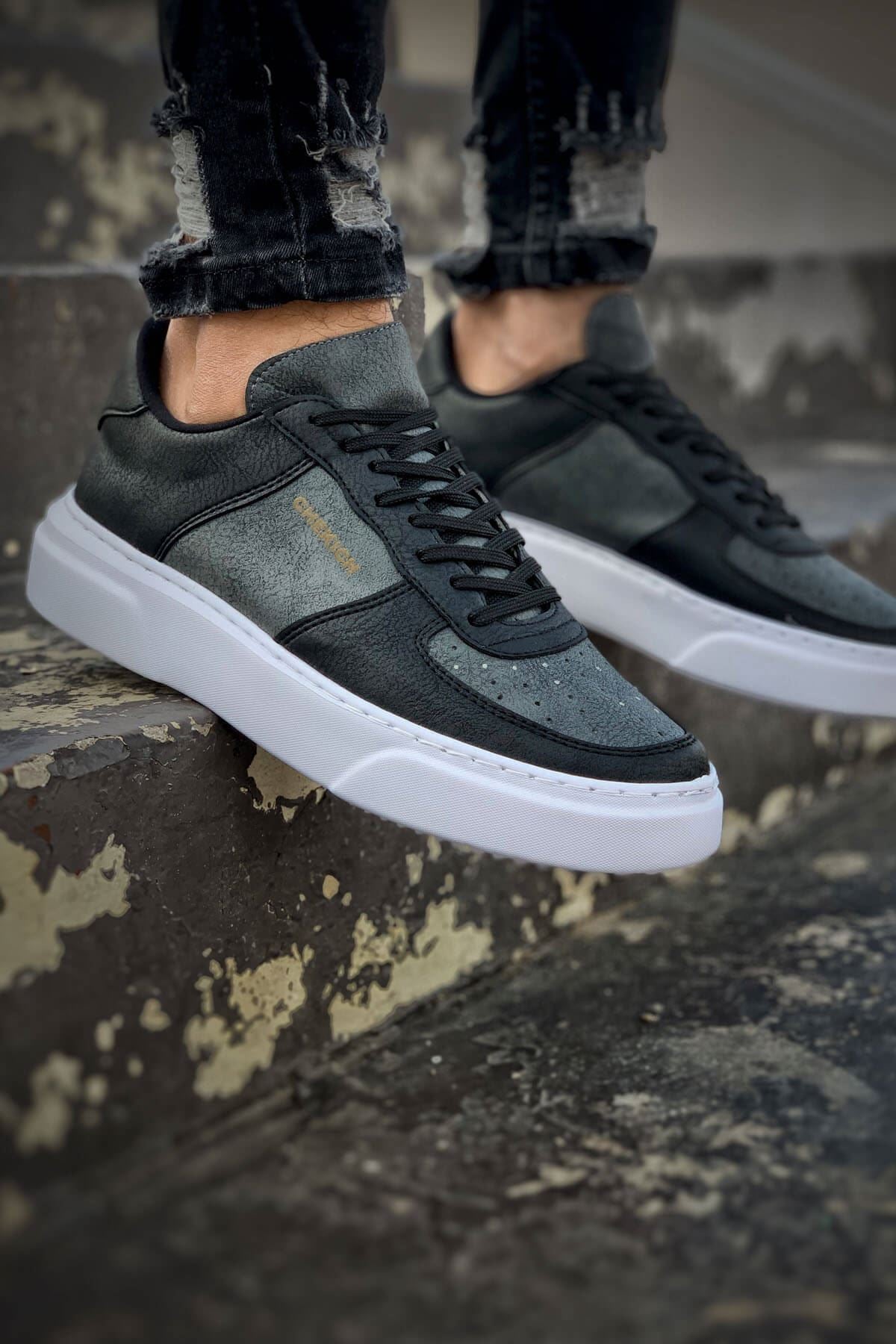 CH087 - CBT Kenton Men Sneaker Black / Grey