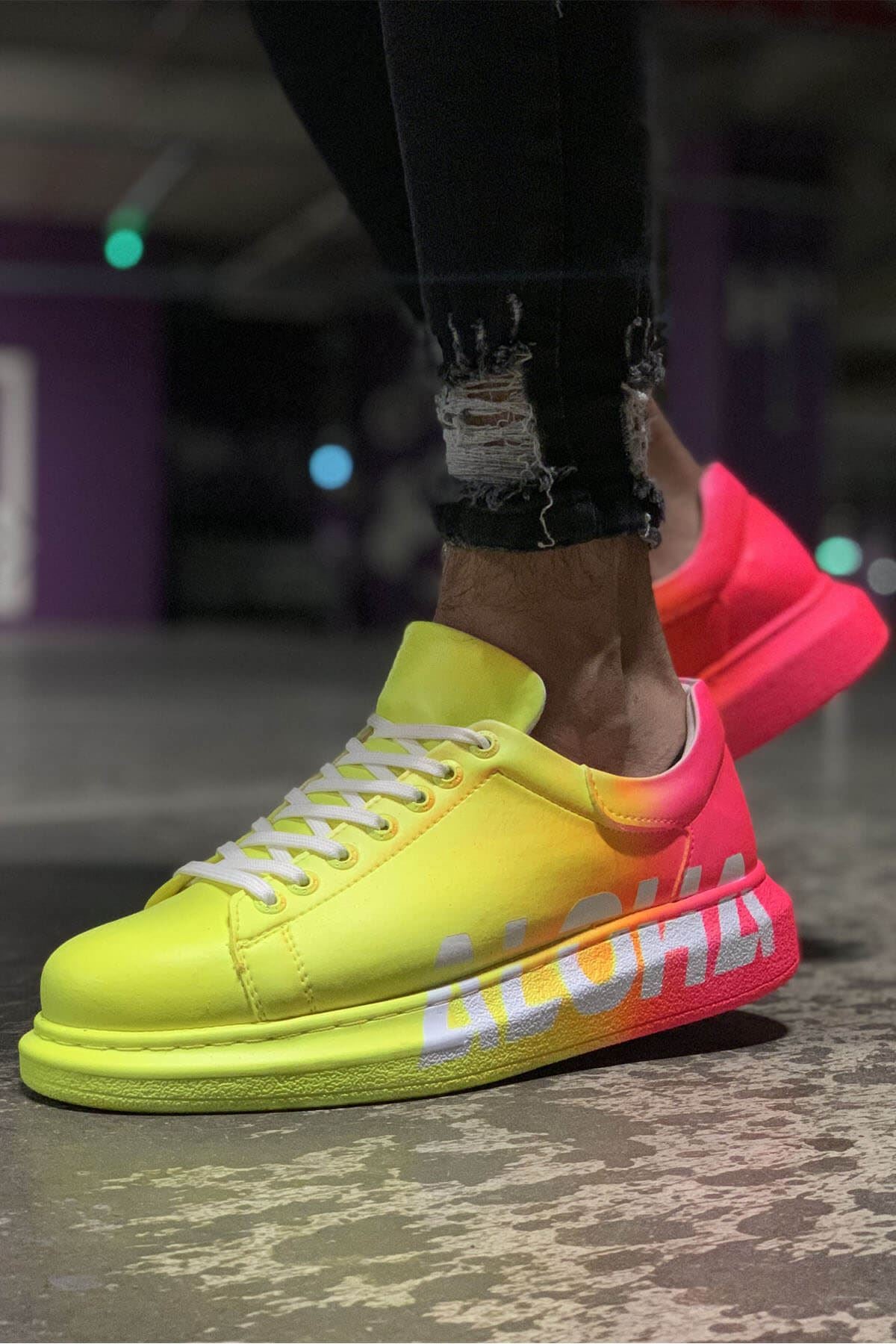 CH254 CBT Pittura Herren Sneaker 401 ALH Gelb / PEMBE