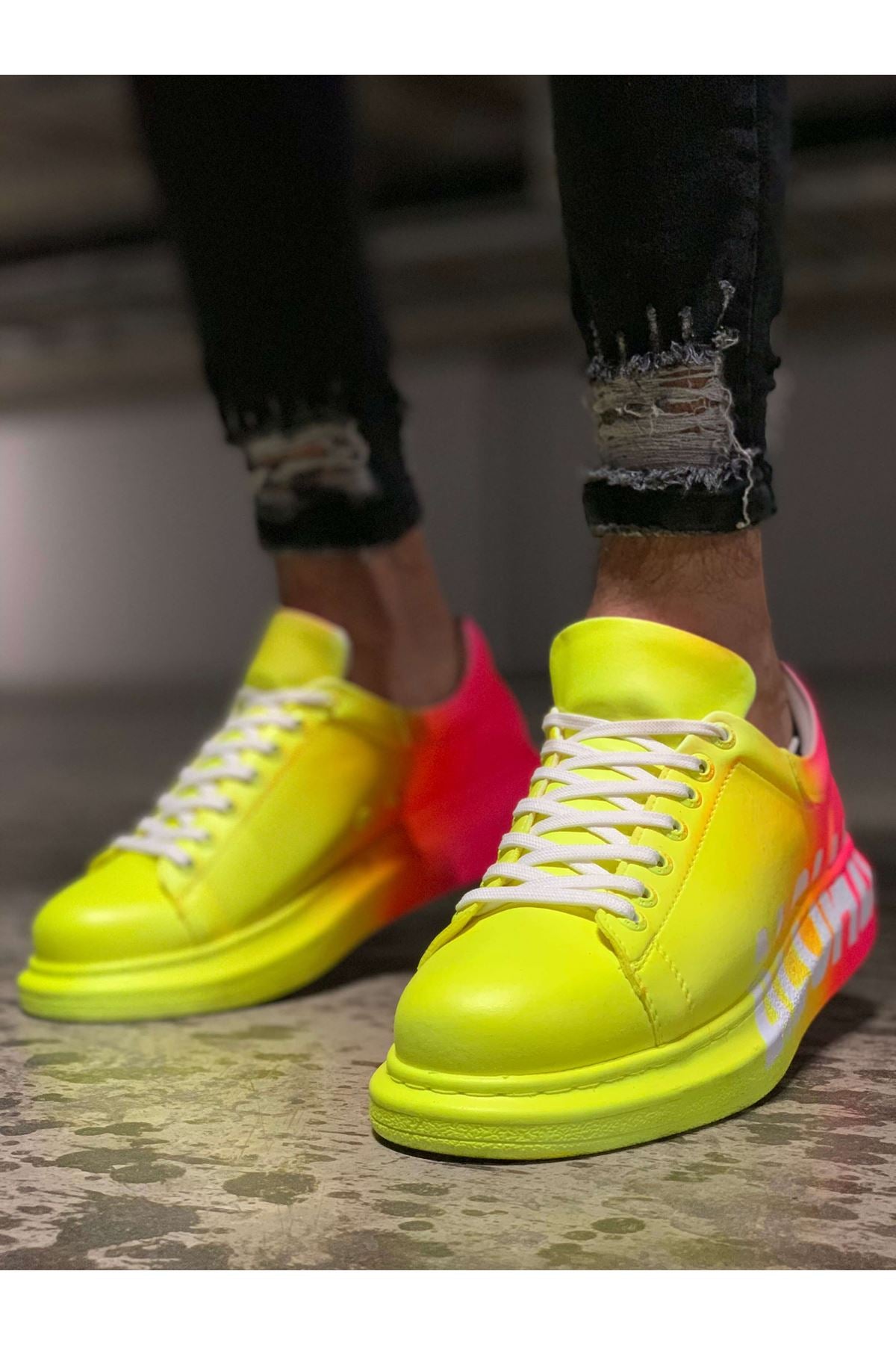 CH254 CBT Pittura Herren Sneaker 401 ALH Gelb / PEMBE